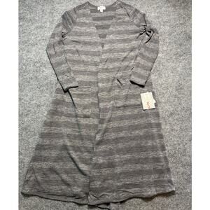 LuLaRoe Sarah Cardigan Small Gray Open Front Duster NWT